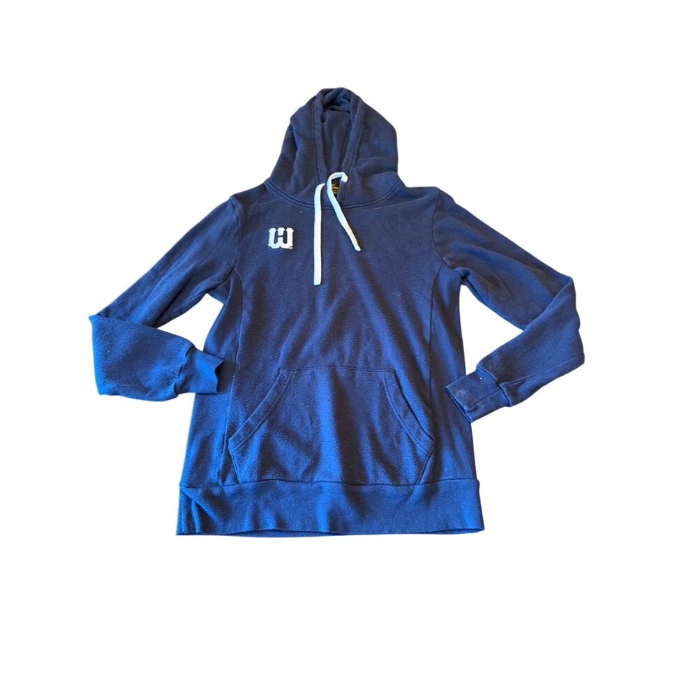 Warroad Navy‎ Blue Pullover Hoodie Medium Kangaroo Pocket Bloke Rugby